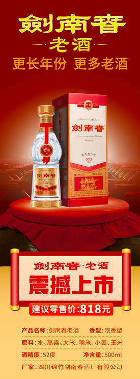 劍南春老酒重磅上市，強勢占領(lǐng)次高端市場